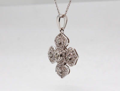 14KW .80 Cttw Diamond Pendant