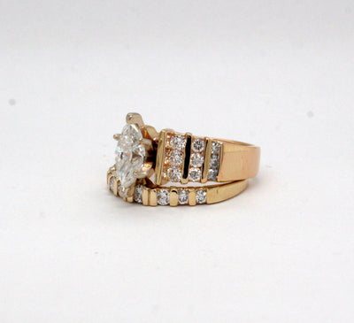 Estate 14KY 1.78 Cttw Diamond Engagement Ring