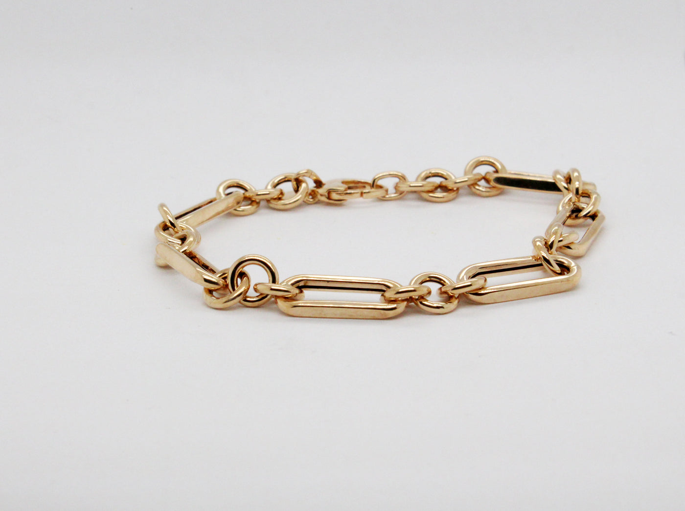 14KY 7.5" Paperclip Bracelet