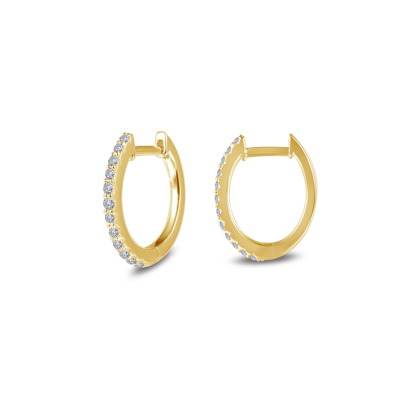 10mm x 11mm Oval Huggie Hoop Earrings