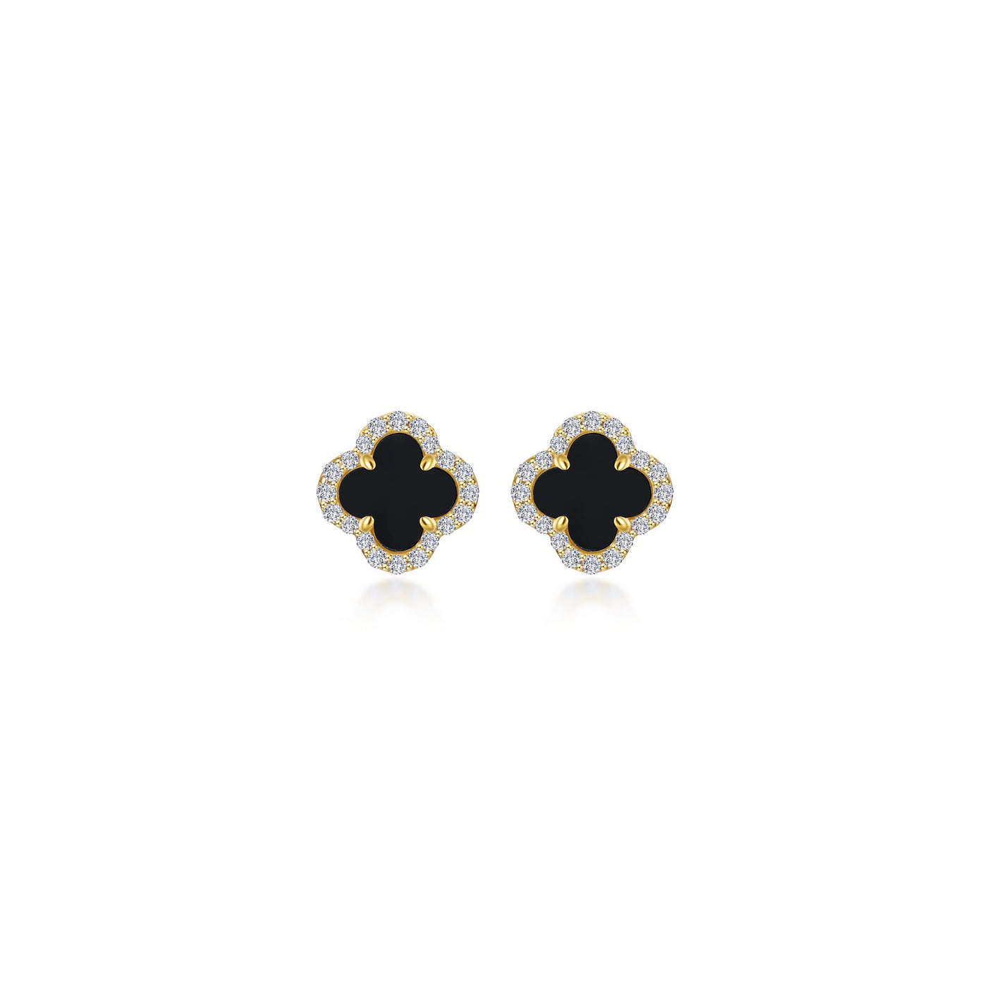 0.4 CTW Halo Stud Earrings