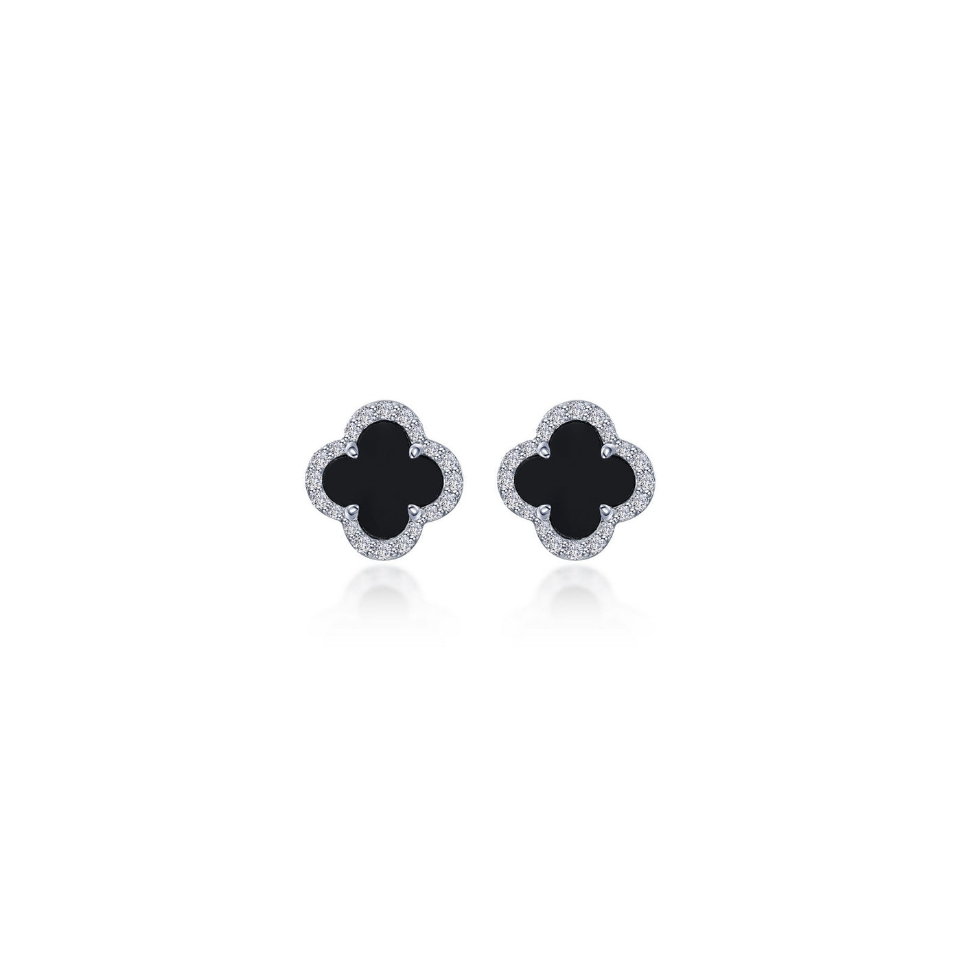 0.4 CTW Halo Stud Earrings