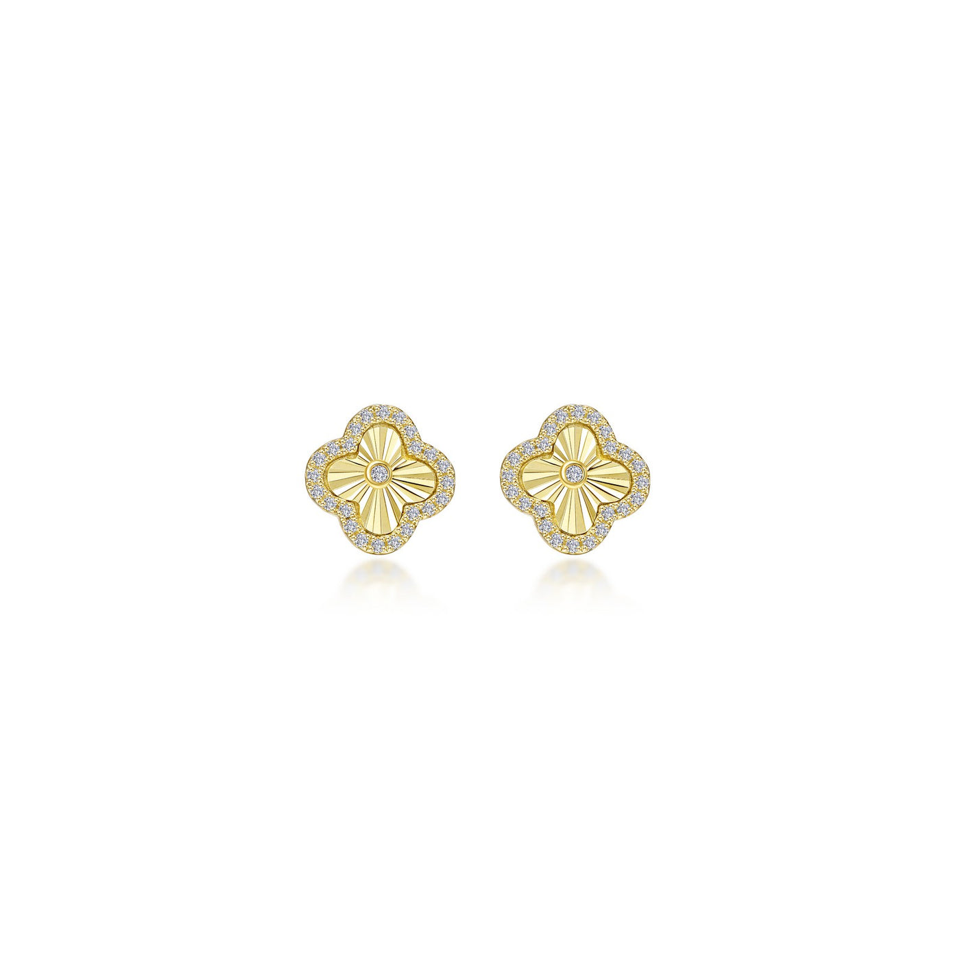 0.5 CTW Halo Stud Earrings