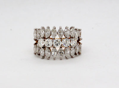 Estate 14KW 3.10 Cttw Diamond Ring H to I in Color and SI2 in Clarity