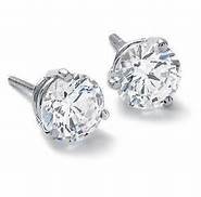 14KW 2.01 Cttw Round Diamond Stud Earrings