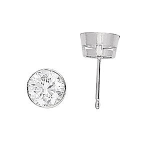 0.1CT TPRED BEZEL EARRINGS