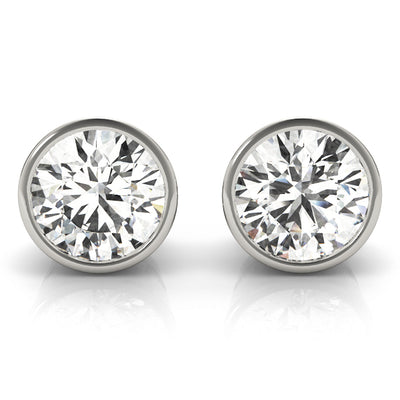 0.1CT TPRED BEZEL EARRINGS