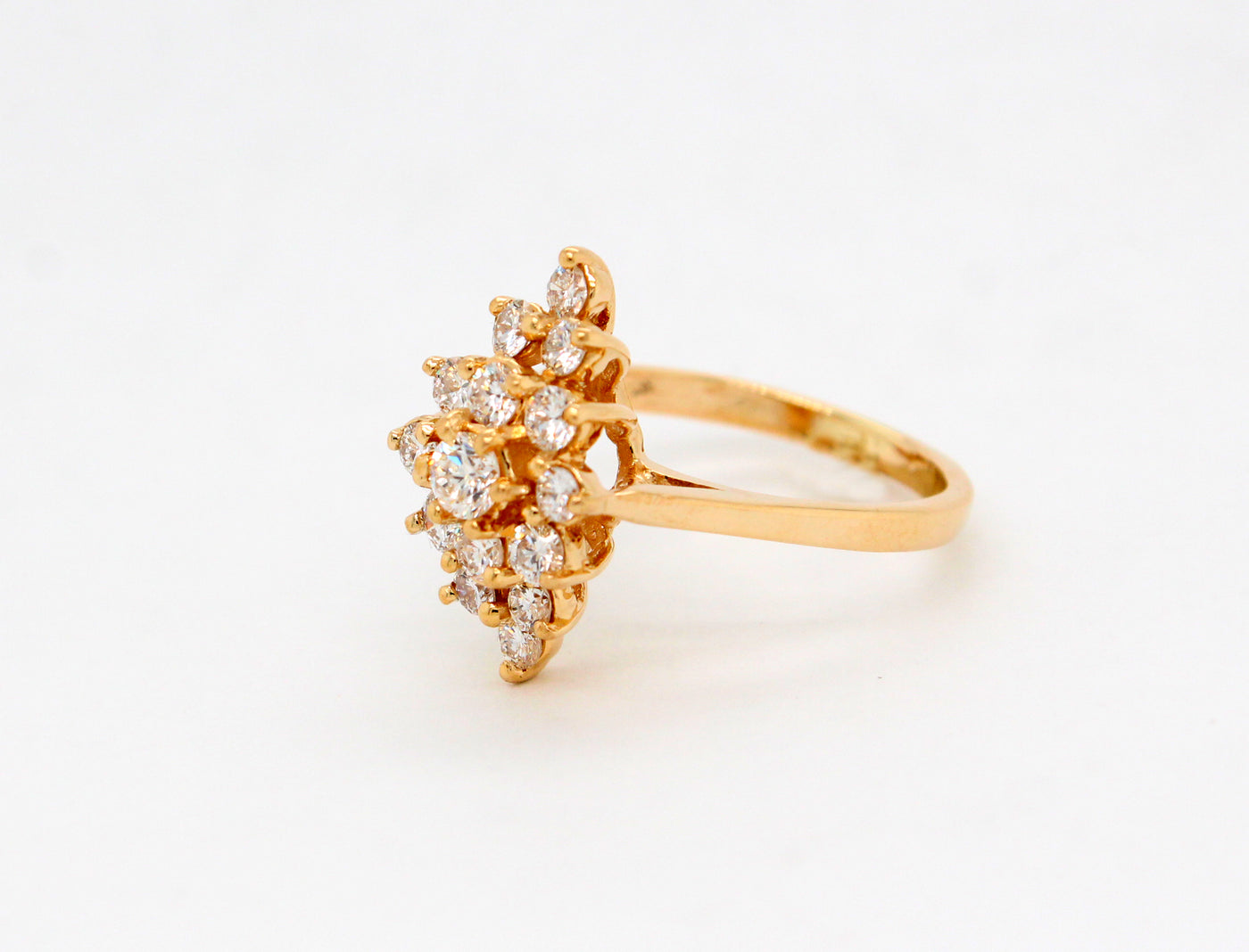 Estate 14KY 1.00 Cttw Diamond Ring H in Color and SI2 in Clarity