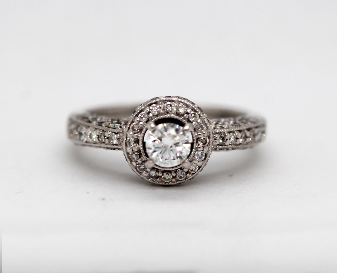 14KW Diamond Engagement Ring