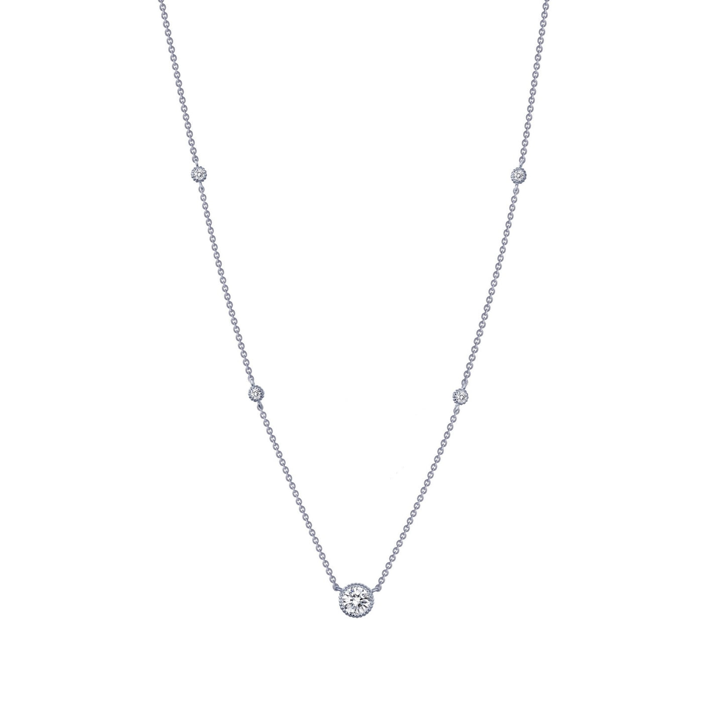 0.78 CTW Station Necklace