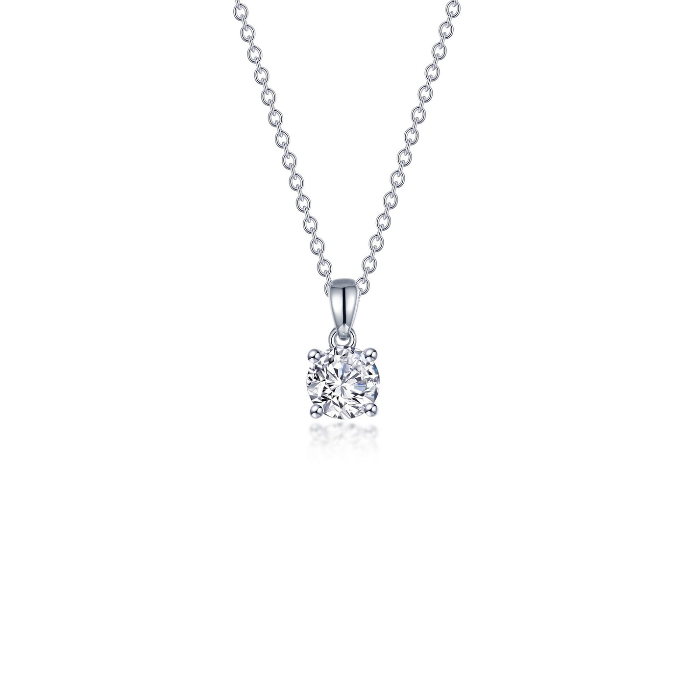 0.50 CTW 4-Prong Solitaire Necklace