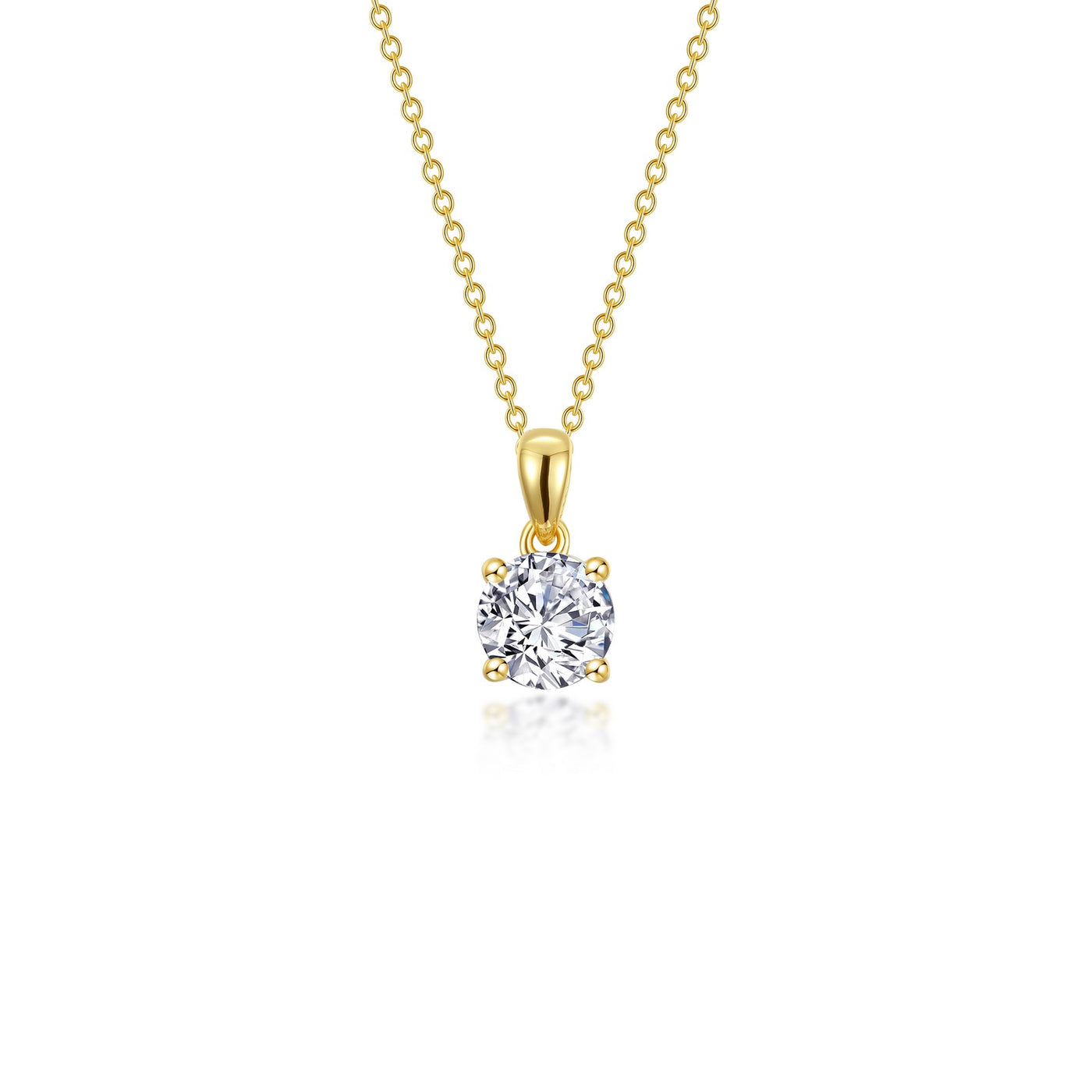 0.85 CTW 4-Prong Solitaire Necklace