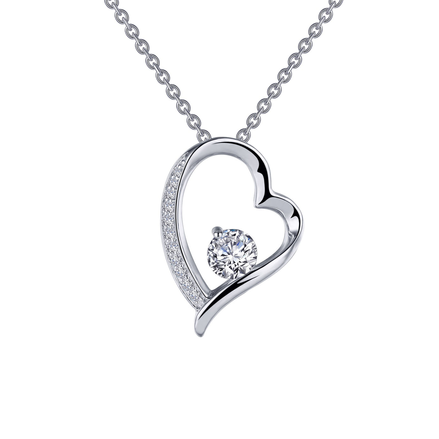 Open Heart Pendant Necklace